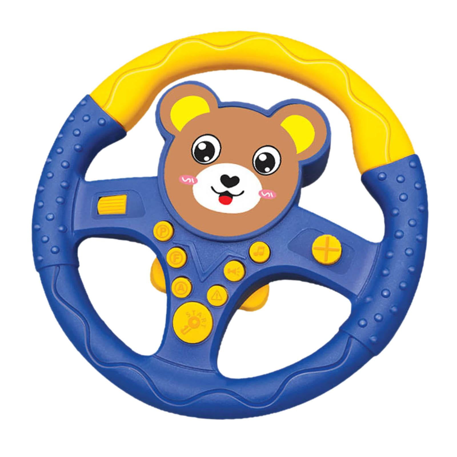 Magideal - Volante De Juguete Con Música , Juguete De Asiento De Coche De Volante De Simulación Para Niños, Juguetes De Educación Temprana Para Bebés Y , Osa Soportar