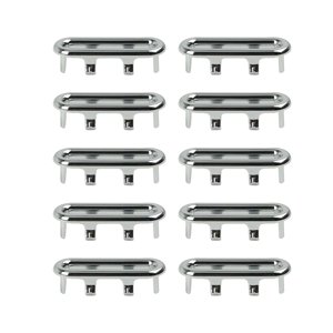 Bothyi - 10 Uds. Reemplazo De La Cubierta Del Orificio De La Cubierta Del Desbordamiento Del Fregadero Para El Lavabo De La Cocina Ovalado