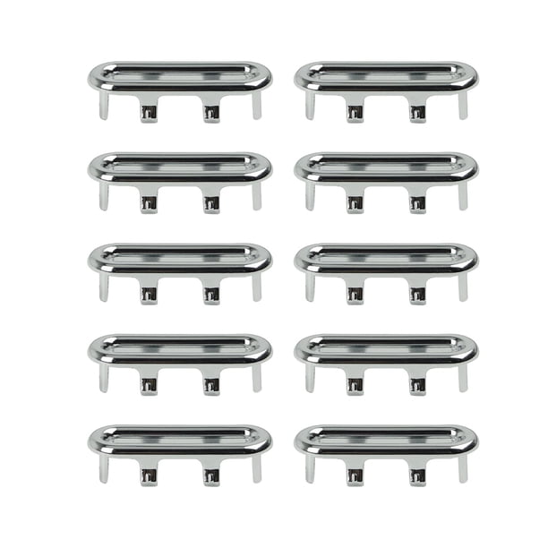 10 Uds. Reemplazo De La Cubierta Del Orificio De La Cubierta Del Desbordamiento Del Fregadero Para El Lavabo De La Cocina Ovalado