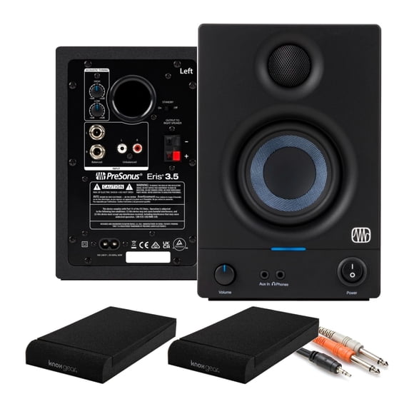 Monitor de Estudio PreSonus Eris 3.5 con Woofer de 3.5" y Kit Completo