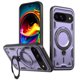 thumbnail image 1 of Para Google Pixel 9 / Pixel 9 Pro Funda con Soporte de Anillo en O Magnético Invisible, Funda de Teléfono a Prueba de Golpes, Morado, 1 of 6