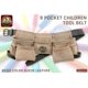 thumbnail image 2 of Cinturón para herramientas Graintex DS2243 para niños con 9 bolsillos, color beige, 2 of 2