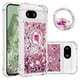 thumbnail image 1 of Funda Para Google Pixel 8a Con Brillo Líquido, Protección Completa Y Soporte De Anillo Giratorio, 1 of 4