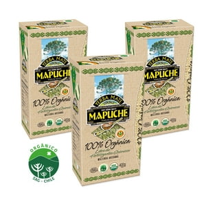 Pack X 3 Yerba Mate Mapuche 100% Orgánica Con Palo