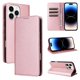 thumbnail image 5 of Funda Cartera para iPhone 14 Pro con Ranuras Tarjetas y Soporte - Protección Completa Oro rosa, 5 of 5