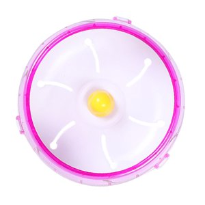 Ioensy - Disco De Plástico Para Correr, Spinner, Rueda De Ejercicio Para Hámster, Rosa, 21Cm
