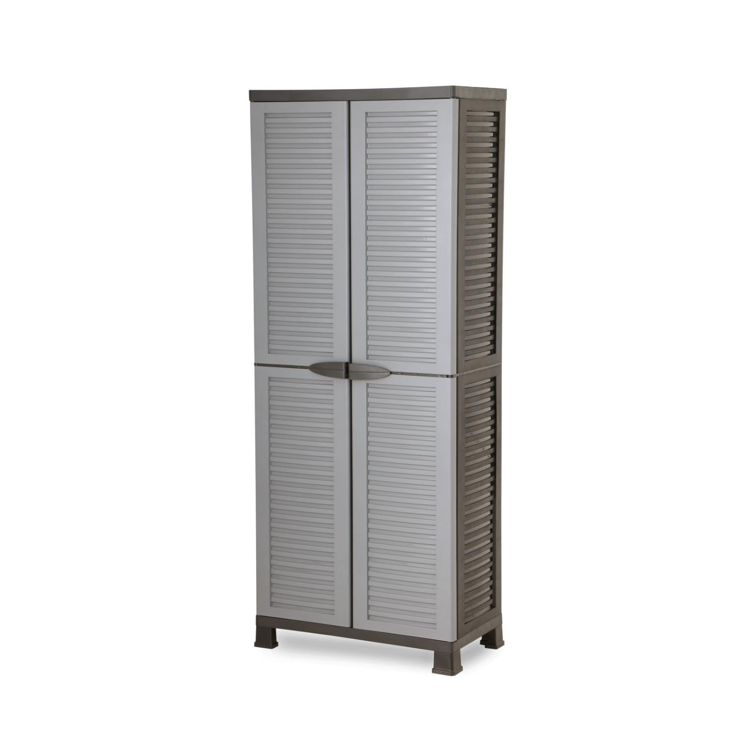 Ram - Armario Closet Plástico Grande Multiuso Gris 68x39x171,5cm Gris Único