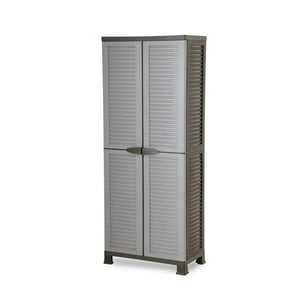 Ram - Armario Closet Plástico Grande Multiuso Gris 68X39X171,5Cm Gris Único