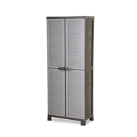 Ram - Armario Closet Plástico Grande Multiuso Gris 68X39X171,5 Cm