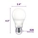 thumbnail image 2 of Bombilla Philips LED 538322 LED regulable A19 9,5 W 800 lm, 2 of 8