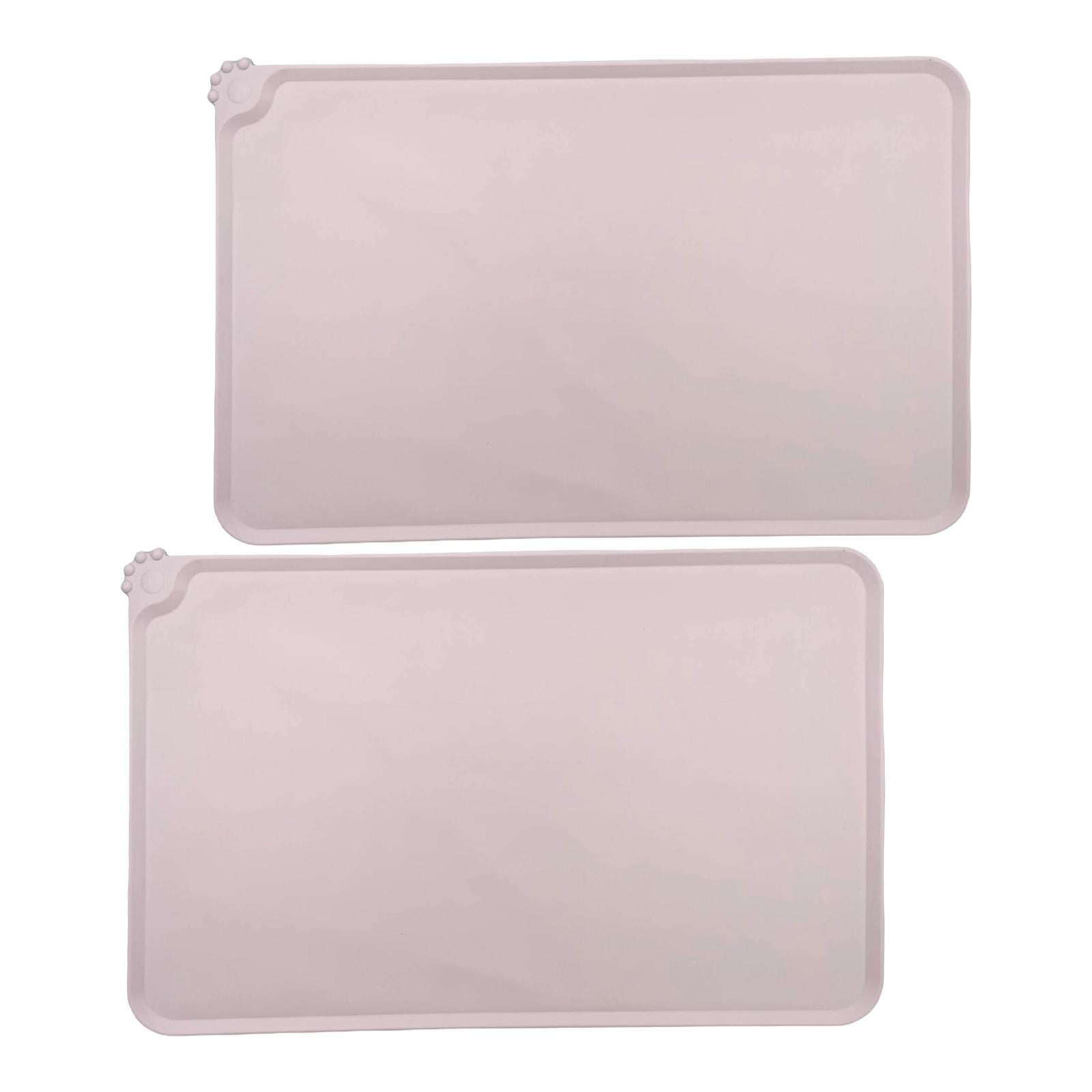 Ioensy - Alfombrilla De Comida Para Perros, Alfombrillas Para Cuencos, Alfombrilla De Alimentación Para Mascotas, Suministros Para Mascotas, Perros, Cachorros, Rosa Fina