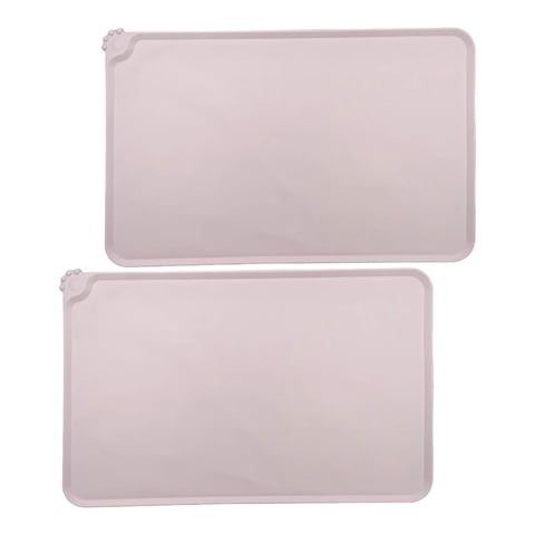 Ioensy - Alfombrilla De Comida Para Perros, Alfombrillas Para Cuencos, Alfombrilla De Alimentación Para Mascotas, Suministros Para Mascotas, Perros, Cachorros, Rosa Fina