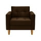 thumbnail image 1 of Sofa Retro 1c Felpa 04 Chocolate, 1 of 6