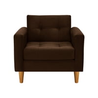 Bodevir - Sofa Retro 1C Felpa 04 Chocolate