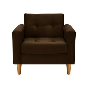 Bodevir - Sofa Retro 1C Felpa 04 Chocolate