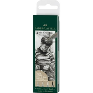 Faber Castell - Rotuladores Pitt Artist Faber-Castell X4 Uds. Gris Cálido