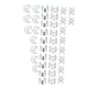 thumbnail image 4 of 40 Piezas Dreadlocks Beads Aros para Trenzas Joyería de Cabello Moda Aleación Duradera Apertura Ajustable Adecuado para Jóvenes Fiestas Uso Personal Plata 40 piezas, 4 of 5
