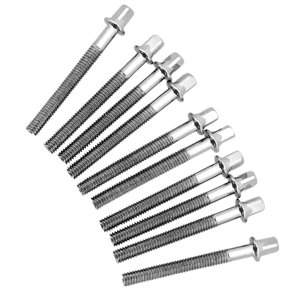 Bothyi - 10 Piezas, Tambor De Metal, Tornillo Apretado, Accesorios De Batería Duraderos, Monturas De Percusión De 6Mm X 50Mm