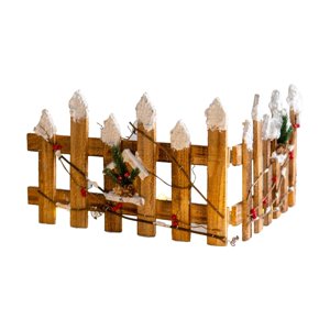 Magideal - Piquete De Madera De Navidad, Decoración Para De Navidad, Decoración De Jardín Interior Para Decoración De Fiesta En Casa De Marrón