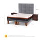 thumbnail image 3 of Cama Europea Bee Comfort King Base Dividida, 3 of 9