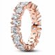 thumbnail image 1 of Anillo Pandora Alternating Sparkling Band, 1 of 2
