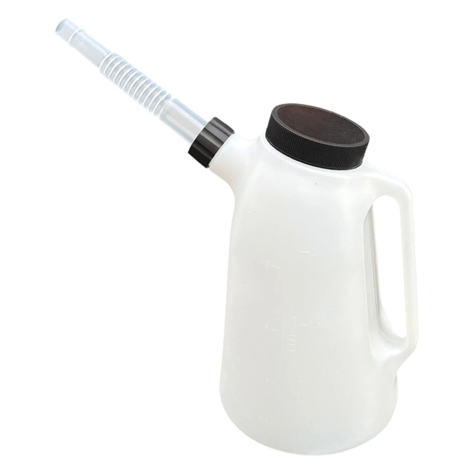 Magideal - Jarra Medidora De Aceite Con Boquilla Larga Recipiente Para Aceite De Motor Jarra Con Tapa Antipolvo Diseño Portátil Y Duradero Adecuado Para Taller G 2 Litros