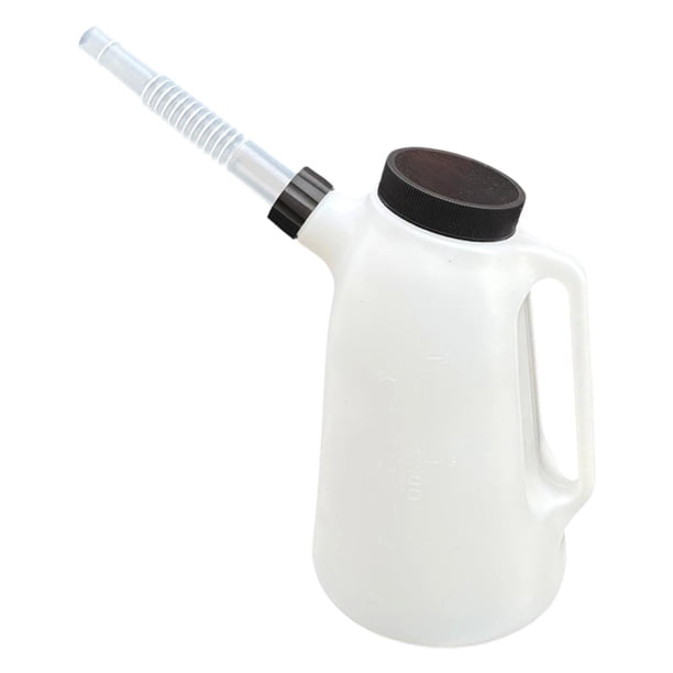 Jarra Medidora de Aceite con Boquilla Larga Recipiente para Aceite de Motor Jarra con Tapa Antipolvo Diseño Portátil Y Duradero Adecuado para Taller G 2 litros