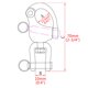 thumbnail image 2 of Snap Shackle NRC y XRC con mordaza giratoria de 70 mm, acero inoxidable 316, 2 of 6