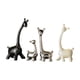 thumbnail image 3 of 4x Esculturas de jirafa Estatuas de animales Figuras de cerámica de la familia de jirafas, Decoraciones de mesa para estanterías Dormitorio Decoración, 3 of 5