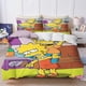 thumbnail image 1 of Juego de ropa de cama de anime Los Simpson Funda nórdica 100% poliéster Apto para niños y adultos Juego de 3 piezas Funda nórdica, 1 of 3