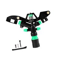 Ioensy - Boquilla De Riego Para Césped Con 4 Boquillas Y Cabezal De Riego Giratorio Para Jardín.