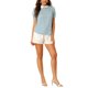 thumbnail image 2 of INSPIRE CHIC Blusa Vintage de Mujer para Regreso a Clases con Cuello Peter Pan en Contraste y Mangas Cortas Abullonadas L Azul, 2 of 7