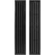thumbnail image 5 of Rejilla de ventilación para puerta, HVAC OV, 45 cm x 9,2 cm, doble cara, negra, 5 of 7
