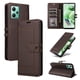 thumbnail image 1 of Premium Wallet Case for Xiaomi Redmi Note 12 5G with Card Slots & Kickstand, Flip Cover Brown, 1 of 6