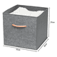 thumbnail image 4 of Cajas Organizadoras Belug Plegables Pack 3  de Tela Poliéster 30x30x30 cm Gris, 4 of 5