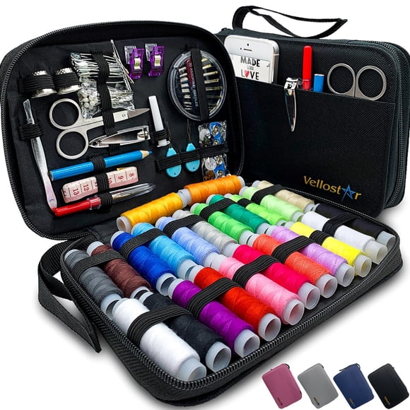Kit De Costura Vellostar Para Adultos Con Suministros Esenciales Y Acceso