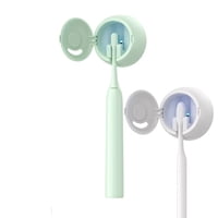 Xusx111 - Soporte Del Desinfectante Del Cepillo De Dientes Uv De 2 Piezas, Desinfectante Del Cepillo De Dientes Y Tapas De Cubierta Del Soporte Con Secado Por Ventilador, Caso Recargable Del Limpiador