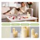 thumbnail image 4 of Velas de Pilar Veiuwa Pack de 6 Color Marfil Sin Goteo 8 cm/10 cm/15 cm, 4 of 6