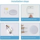 thumbnail image 4 of Lámpara de techo LED redonda para baño, IP54, resistente al agua, 6500 K, luz blanca fría, moderna, para baño, dormitorio, cocina, salón, balcón, 30 W, diámetro 30 cm., 4 of 8