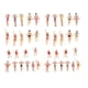 thumbnail image 3 of 40 Piezas Modelo Trenes Personas Figuras Escala Pintada Playa Multitud Miniaturas 1:50, 3 of 6