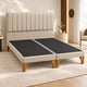 thumbnail image 1 of Cama 2 plazas Kumara en lino beige con respaldo lineal, 150x190 cm, sin colchón, 1 of 5