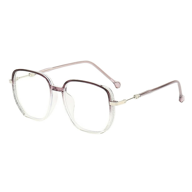 Gafas modernas y sencillas anti-luz azul y anti-radiación, hechas de vidrio y metal.