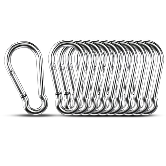 Mosquetón KINLINK M5 5 cm Paquete de 10 Piezas Clip de Acero Inoxidable