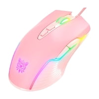 Importclick - Mouse Gamer Rosado Led Rgb