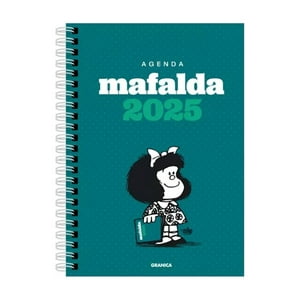 Top10Books - Agenda Mafalda 2025 Anillada Columna Verde - Quino