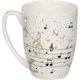 thumbnail image 1 of Taza de porcelana delicada con notas musicales – All about music, 1 of 3