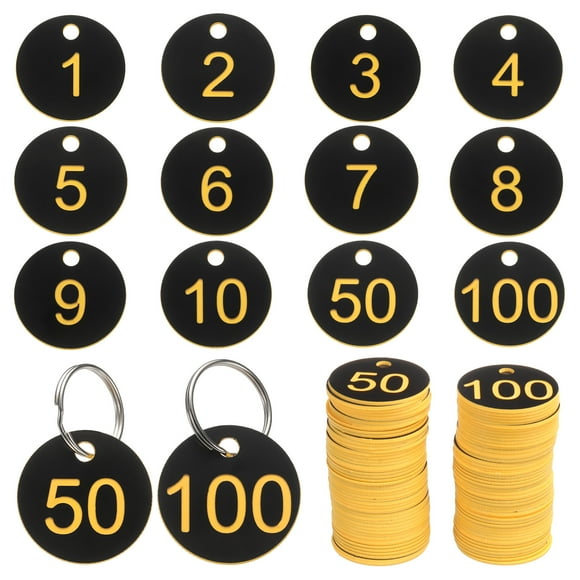 Etiqueta de Clave Uxcell Negro y Amarillo