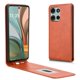 thumbnail image 5 of Funda tipo folio para Motorola Moto G75 5G con soporte magnético y protección para la cámara Marrón, 5 of 6