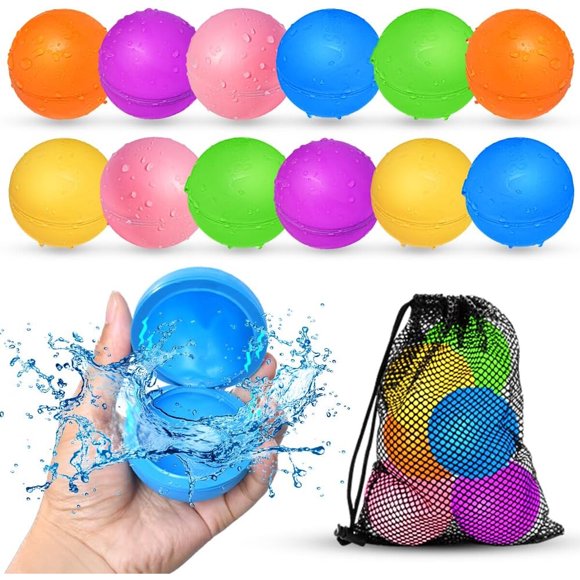 Globos de Agua Reutilizables Smirodi 12 Unidades de Silicona Magnéticos
