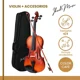 thumbnail image 2 of Violin 4/4 Acustico Ibrah Music Estuche Y Arco + Accesorios Caoba, 2 of 3